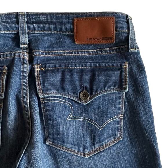 Big Star Jeans Low Rise Remy Flap Pocket Embroidered Bootcut Stretch Size 30L - Picture 9 of 12